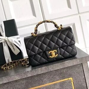 Chanel Black Quilted Leather Bag